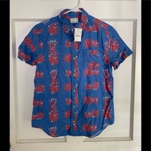 ⚓️J.Crew Crewcuts Boys Linen Blend Shirt- size 14